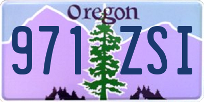 OR license plate 971ZSI