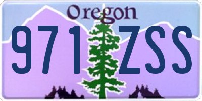 OR license plate 971ZSS