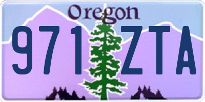OR license plate 971ZTA