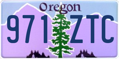 OR license plate 971ZTC