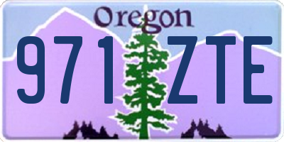 OR license plate 971ZTE