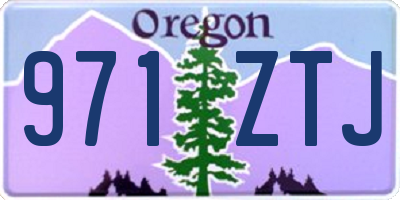 OR license plate 971ZTJ