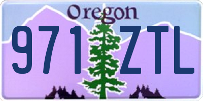 OR license plate 971ZTL