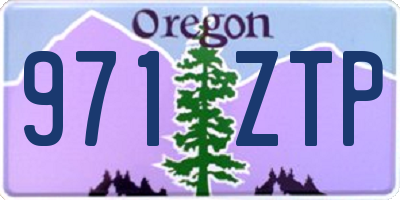 OR license plate 971ZTP