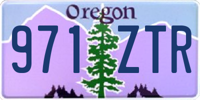 OR license plate 971ZTR