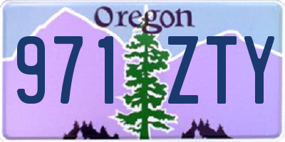 OR license plate 971ZTY