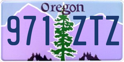 OR license plate 971ZTZ