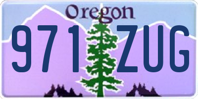 OR license plate 971ZUG