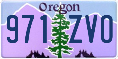 OR license plate 971ZVO