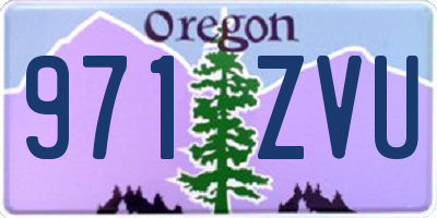 OR license plate 971ZVU