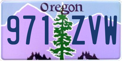 OR license plate 971ZVW