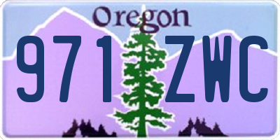 OR license plate 971ZWC