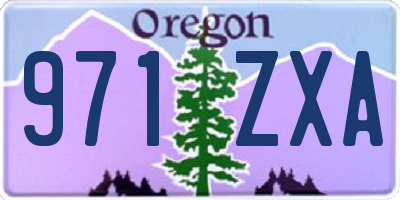 OR license plate 971ZXA