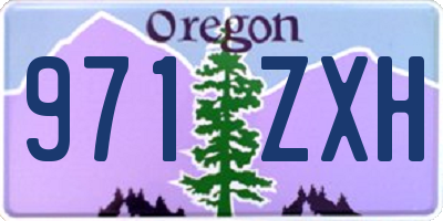 OR license plate 971ZXH