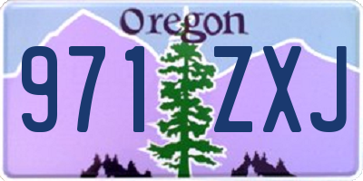 OR license plate 971ZXJ