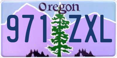 OR license plate 971ZXL