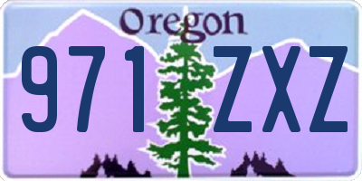 OR license plate 971ZXZ