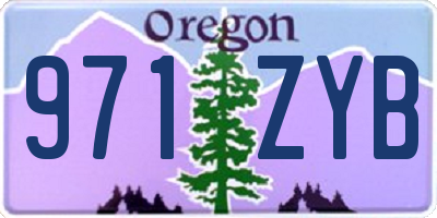 OR license plate 971ZYB