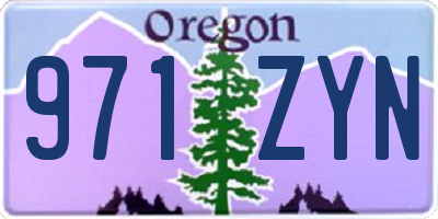 OR license plate 971ZYN
