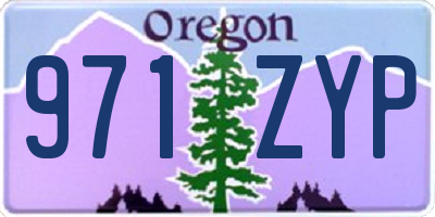 OR license plate 971ZYP