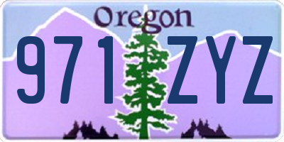 OR license plate 971ZYZ