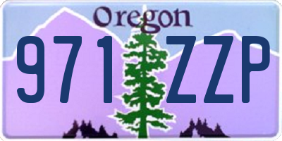 OR license plate 971ZZP