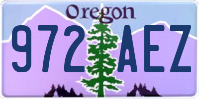 OR license plate 972AEZ
