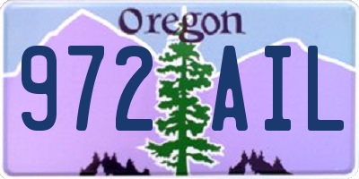 OR license plate 972AIL