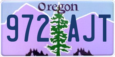 OR license plate 972AJT