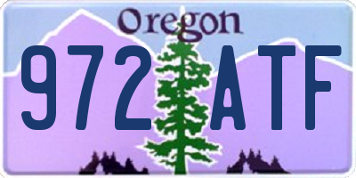 OR license plate 972ATF