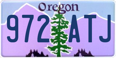 OR license plate 972ATJ
