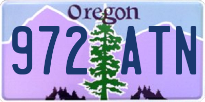 OR license plate 972ATN