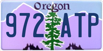 OR license plate 972ATP
