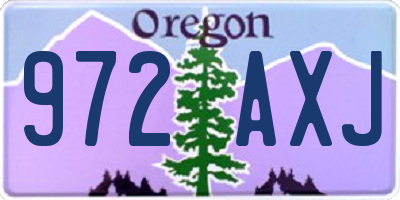 OR license plate 972AXJ