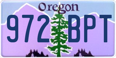 OR license plate 972BPT
