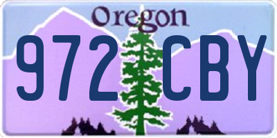 OR license plate 972CBY