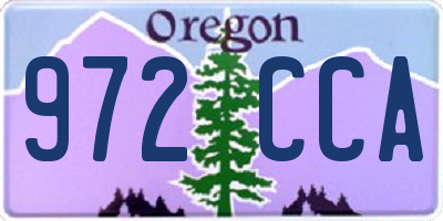 OR license plate 972CCA
