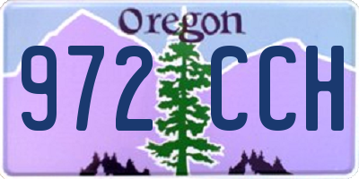 OR license plate 972CCH