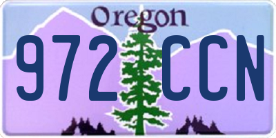 OR license plate 972CCN