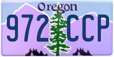 OR license plate 972CCP