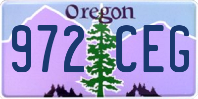 OR license plate 972CEG