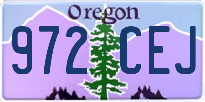 OR license plate 972CEJ