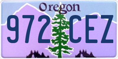 OR license plate 972CEZ