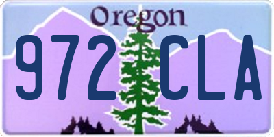 OR license plate 972CLA