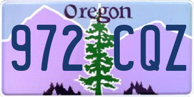 OR license plate 972CQZ