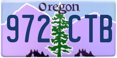 OR license plate 972CTB
