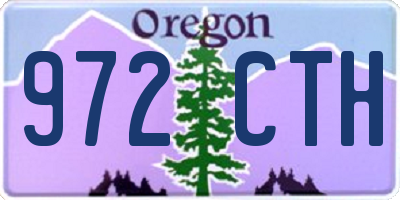 OR license plate 972CTH
