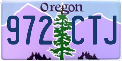 OR license plate 972CTJ