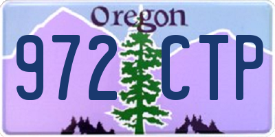 OR license plate 972CTP
