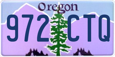OR license plate 972CTQ